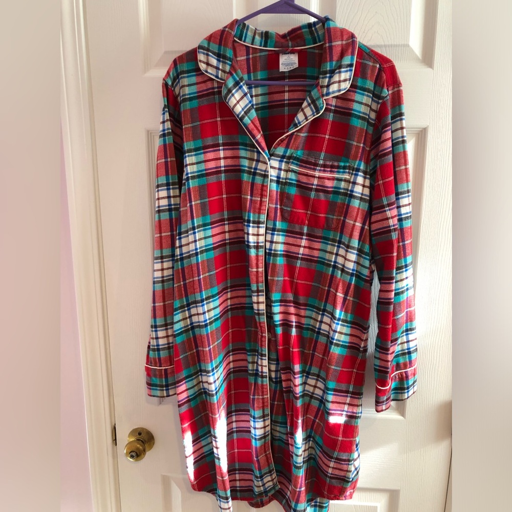 Lands‘ End Women’s Flannel Nightshirt